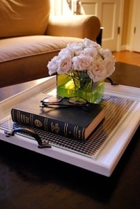 Picture frame as tray